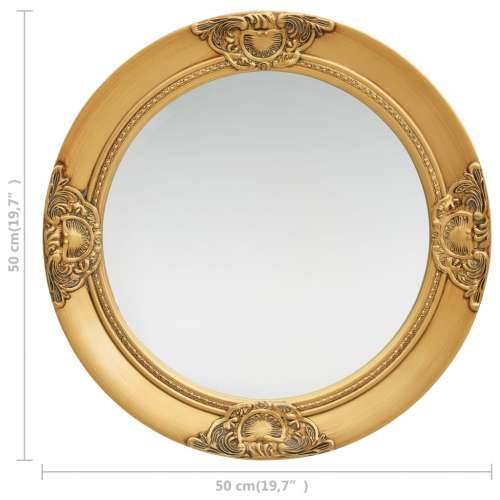 Zidno ogledalo u baroknom stilu 50 cm zlatno Cijena