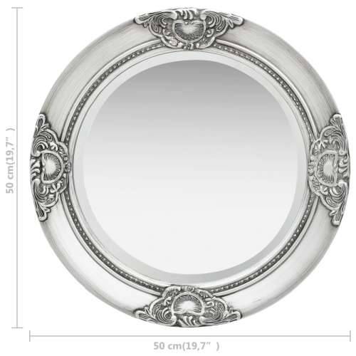 Zidno ogledalo u baroknom stilu 50 cm srebrno Cijena