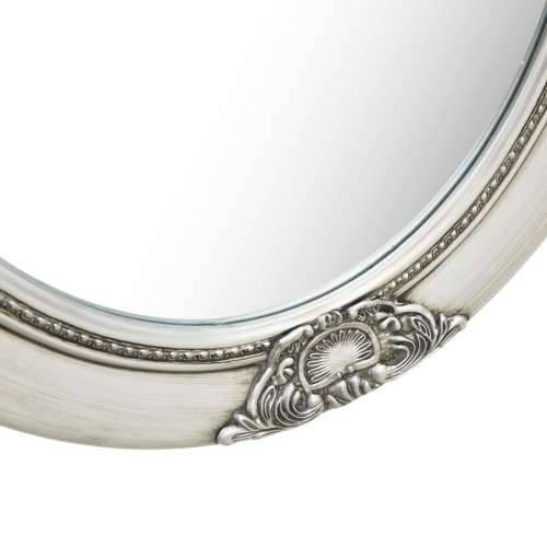 Zidno ogledalo u baroknom stilu 50 x 60 cm srebrno Cijena
