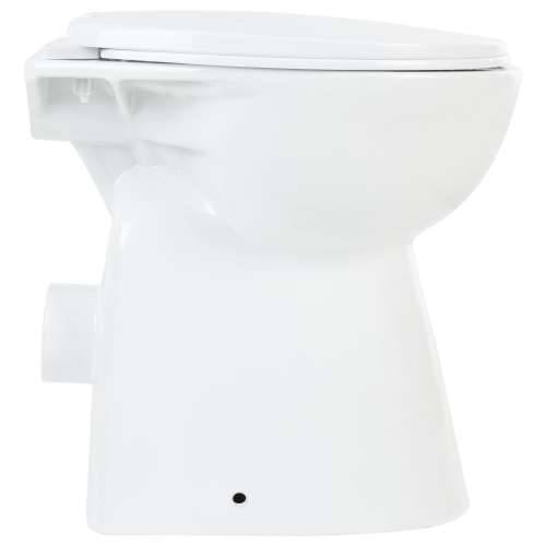 Toaletna školjka bez ruba 7 cm viša keramička bijela Cijena