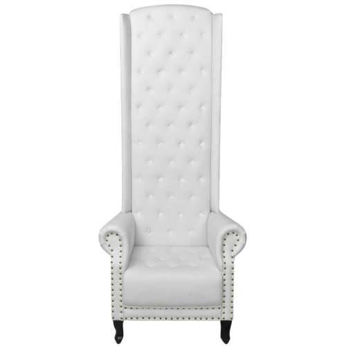 Fotelja sa Visokim Naslonom Bijela 77x65x181 cm Cijena