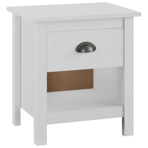 Noćni ormarići Hill 2 kom 46 x 35 x 49,5 cm od masivne borovine - Bijela 2 Cijena
