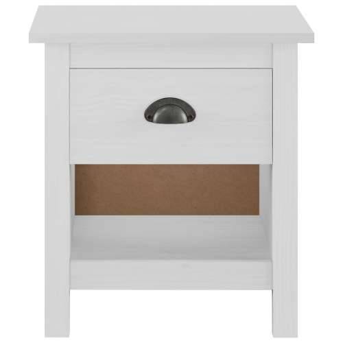 Noćni ormarići Hill 2 kom 46 x 35 x 49,5 cm od masivne borovine - Bijela 2 Cijena