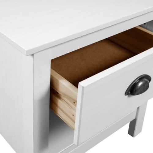 Noćni ormarići Hill 2 kom 46 x 35 x 49,5 cm od masivne borovine - Bijela 2 Cijena