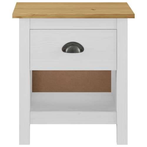 Noćni ormarići Hill 2 kom 46 x 35 x 49,5 cm od masivne borovine - Bijela i smeđa 2 Cijena