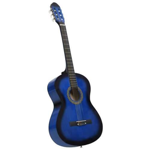 Klasična gitara za početnike plava 4/4 39” od drva lipe