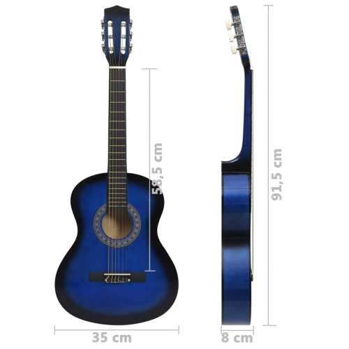 Klasična gitara za početnike i djecu plava 3/4 36” Cijena