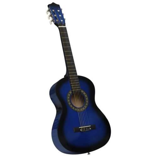 Klasična gitara za početnike i djecu plava 1/2 34”