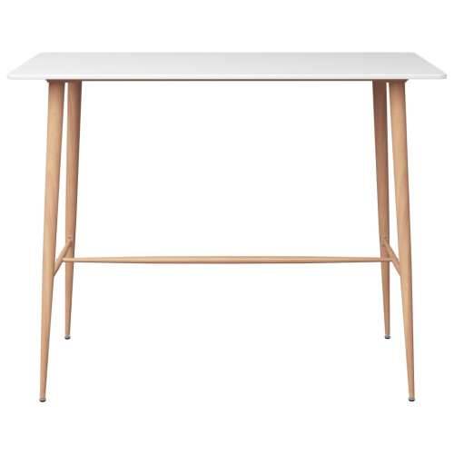 Barski stol bijeli 120 x 60 x 105 cm Cijena