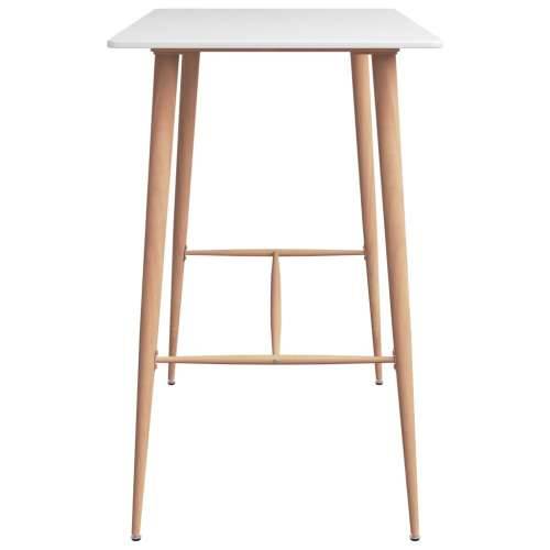 Barski stol bijeli 120 x 60 x 105 cm Bijela 1 Cijena