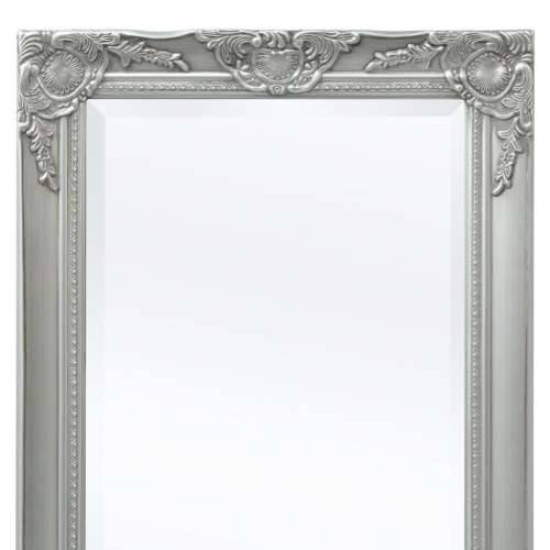 Zidno ogledalo u baroknom stilu 100 x 50 cm srebrno Cijena