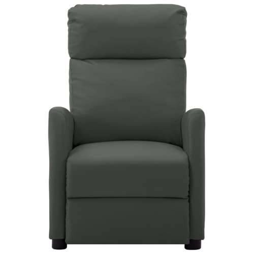Masažna fotelja od umjetne kože siva Cijena