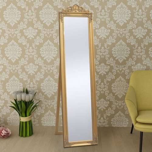 Samostojeće Ogledalo Barokni Stil 160x40 cm boja zlata Cijena