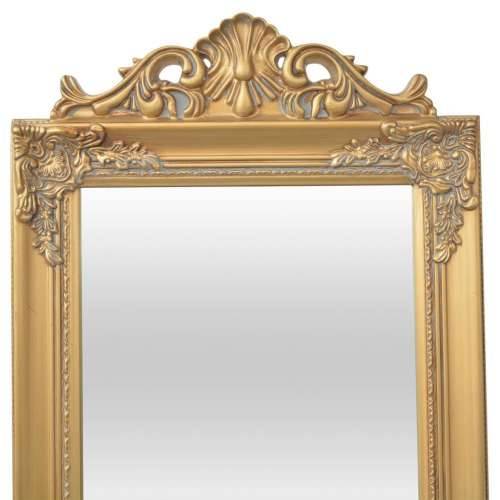 Samostojeće zidno ogledalo u baroknom stilu 160 x 40 cm zlatno Cijena
