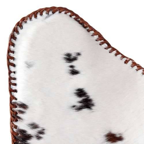 Leptir-stolica smeđe-bijela od prave kravlje kože Cijena