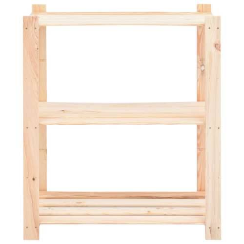 Stalci za pohranu s 3 razine 3 kom 80x38x90 cm borovina 150 kg - 1 3 Cijena