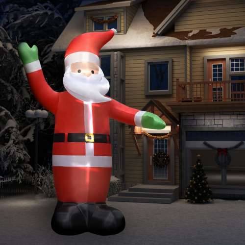 Ukrasni Djed Mraz na napuhavanje s LED svjetlima IP44 4,5 m Cijena