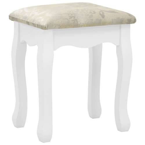 Toaletni stolić sa stolcem bijeli 80x69x141 cm drvo paulovnije Cijena