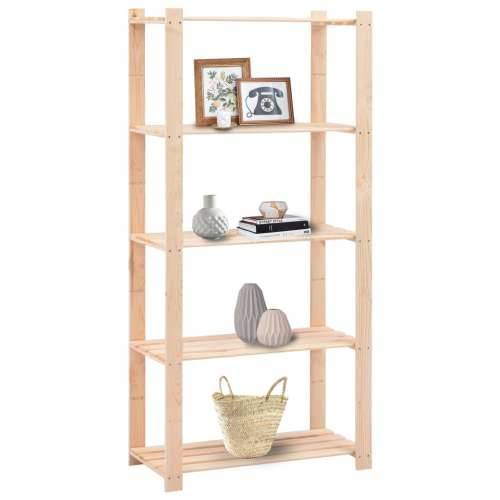 Stalci za pohranu 5 razina 10 kom 80x38x170 cm borovina 250 kg - 1 10 Cijena