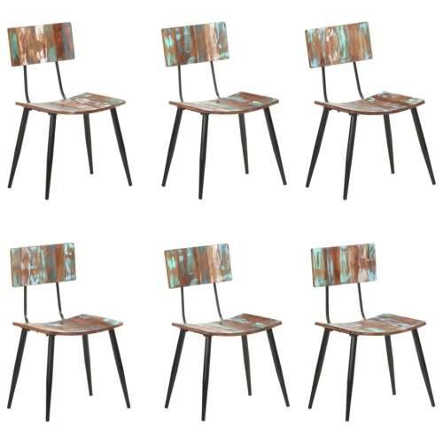 Blagovaonske stolice 6 kom od masivnog obnovljenog drva Cijena