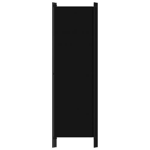 Sobna pregrada s 3 panela crna 150 x 180 cm Cijena