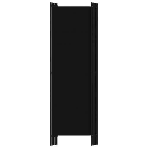 Sobna pregrada s 5 panela crna 250 x 180 cm Cijena