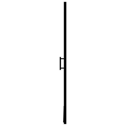 Vrata za tuš od mutnog kaljenog stakla 100 x 178 cm crna - Crna 100 x 178 cm Cijena