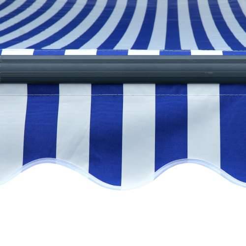 Tenda sa senzorom za vjetar LED 350 x 250 cm plavo-bijela Cijena