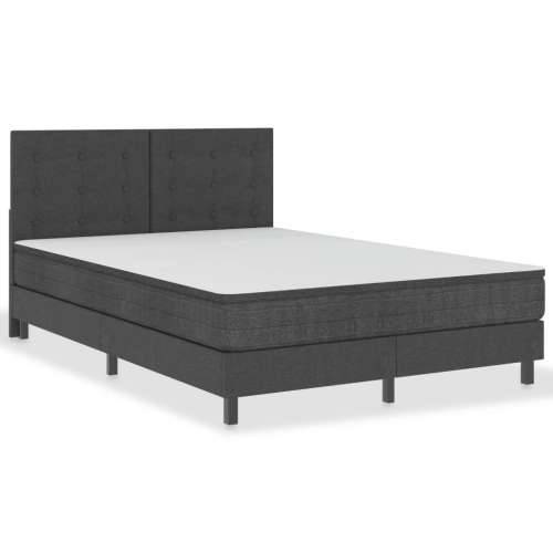 Krevet od tkanine s oprugama tamnosivi 140 x 200 cm 140 x 200 cm Taftano uzglavlje + baza za krevet 24,5 cm Cijena