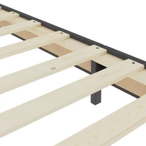 Krevet od tkanine s oprugama tamnosivi 140 x 200 cm - 140 x 200 cm Uzglavlje s kvadratima + baza za krevet 24,5 cm Cijena