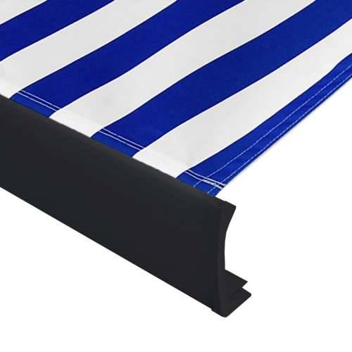 Motorizirana kazetna tenda 450 x 300 cm plavo-bijela - Plavo-bijela (sivi okvir) 450 x 300 cm 1 Cijena