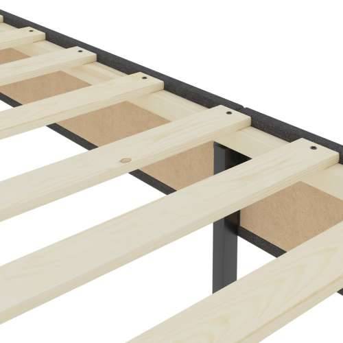 Krevet od tkanine s oprugama tamnosivi 200 x 200 cm - 200 x 200 cm Uzglavlje s kvadratima + baza za krevet 35,5 cm Cijena