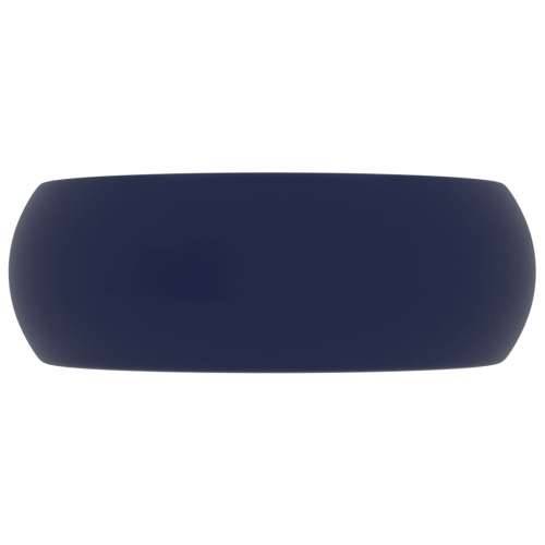 Luksuzni okrugli Lavabo - Umivaonik mat tamnoplavi 40 x 15 cm keramički - mat tamnoplava Cijena