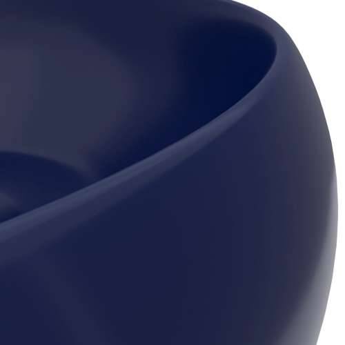Luksuzni okrugli Lavabo - Umivaonik mat tamnoplavi 40 x 15 cm keramički - mat tamnoplava Cijena