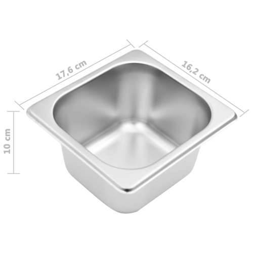 Držač Gastronorm za 4 posude GN 1/6 od nehrđajućeg čelika  - 22.5 x 66 x 21.5 cm Cijena