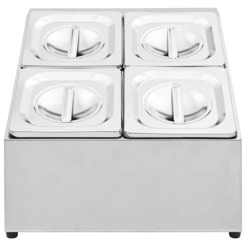 Držač Gastronorm za 4 posude GN 1/6 od nehrđajućeg čelika - 40 x 34 x 25 cm Cijena
