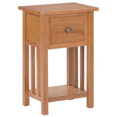 Ormarić za časopise s ladicom 35x27x55 cm od masivne hrastovine Cijena