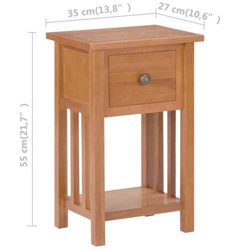 Ormarić za časopise s ladicom 35x27x55 cm od masivne hrastovine Cijena