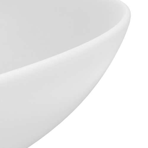 Kupaonski umivaonik od keramike mat bijeli okrugli Cijena