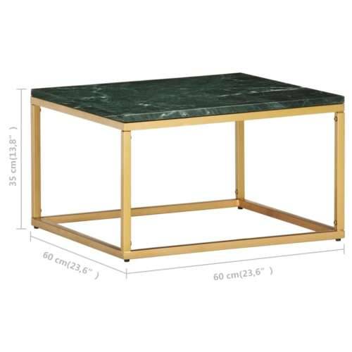 Stolić za kavu zeleni 60x60x35 cm pravi kamen mramorne teksture - Zelena 60 x 60 x 35 cm 1 Cijena