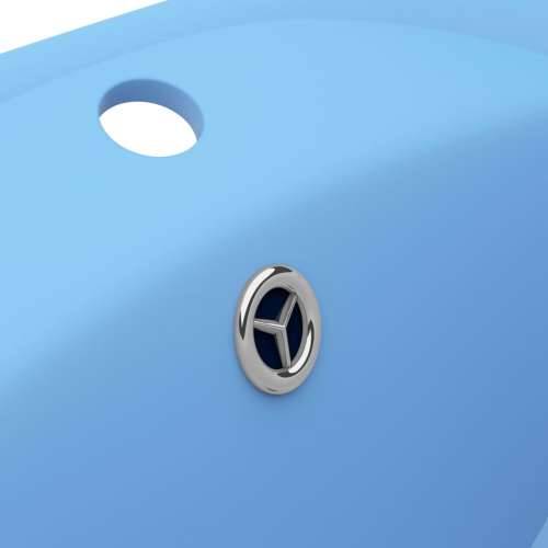 Luksuzni ovalni umivaonik mat svjetloplavi 58,5x39 cm keramički Cijena