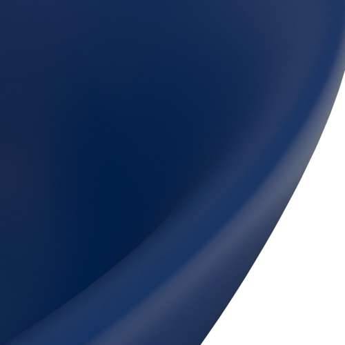 Luksuzni ovalni umivaonik mat tamnoplavi 58,5 x 39 cm keramički Cijena