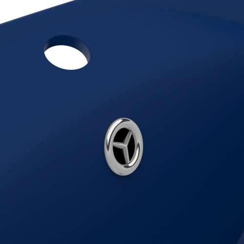 Luksuzni ovalni umivaonik mat tamnoplavi 58,5 x 39 cm keramički Cijena