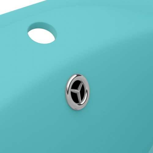 Luksuzni ovalni umivaonik mat svjetlozeleni 58,5x39 cm keramički Cijena