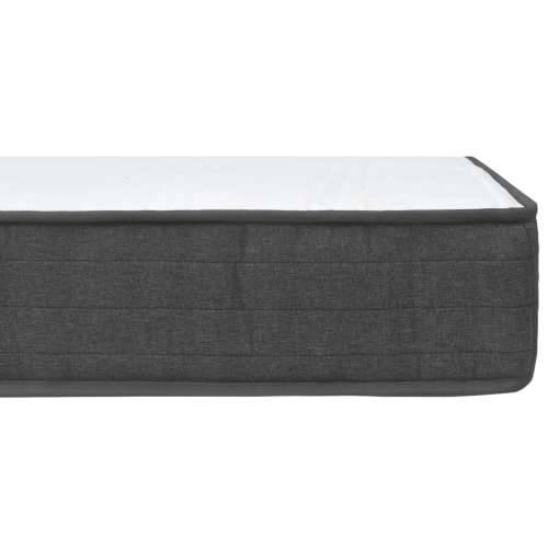 Krevet od tkanine s oprugama tamnosivi 180 x 200 cm - 180 x 200 cm Taftano uzglavlje + baza za krevet 24,5 cm Cijena