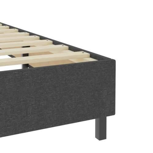 Krevet od tkanine s oprugama tamnosivi 180 x 200 cm - 180 x 200 cm Taftano uzglavlje + baza za krevet 35,5 cm Cijena