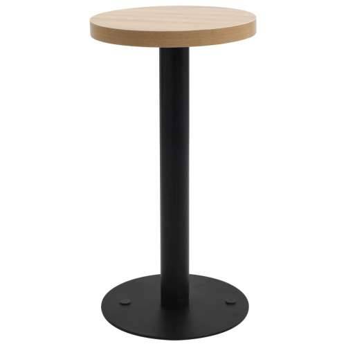 Bistro stol svjetlosmeđi 40 cm MDF - svijetlo smeđa i crna 40 x 75 cm 1 Cijena