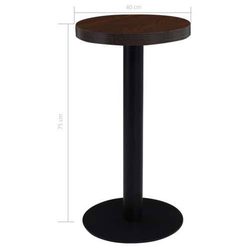 Bistro stol tamnosmeđi 40 cm MDF Cijena