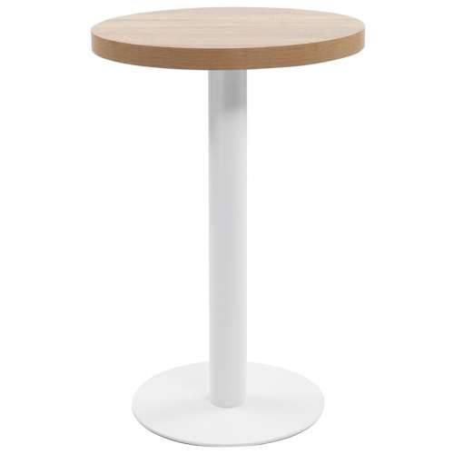 Bistro stol svjetlosmeđi 50 cm MDF - svijetlo smeđa i bijela 50 x 75 cm 1 Cijena