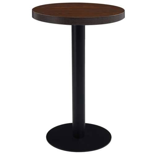Bistro stol tamnosmeđi 50 cm MDF